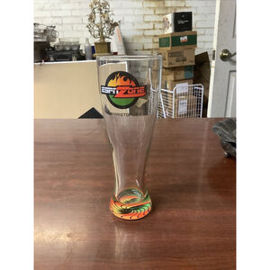 ESPN ZONE Washington D.C. Sports Bar Pilsner Beer Heavyweight Glasses 9" Tall